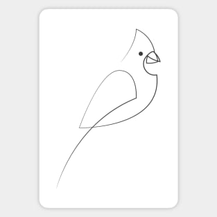 Oneline Bird Magnet